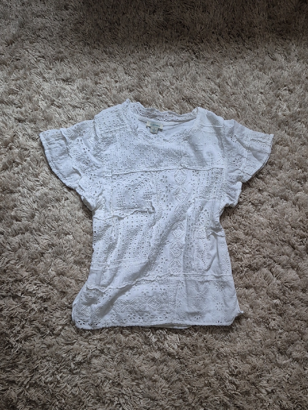 Sundance White Eyelet Top